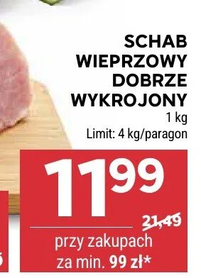 Schab wieprzowy dobrze wykrojony promocja w Stokrotka