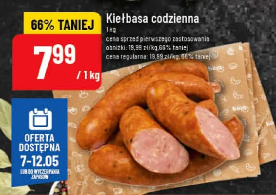 Kiełbasa codzienna promocja w POLOmarket