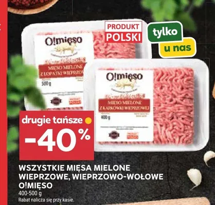 Mięsa mielone wieprzowe, wieprzowo-wołowe O!Mięso promocja w Stokrotka