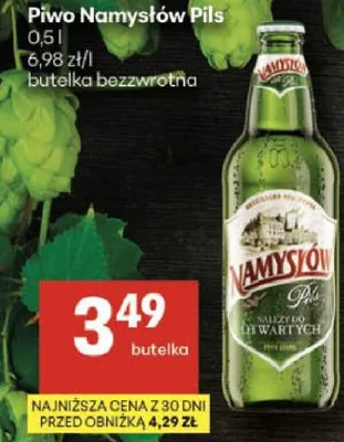 Piwo Namysłów Pils promocja w Delikatesy Centrum