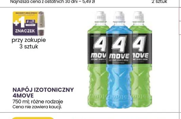 Napój izotoniczny 4MOVE Lime & Mint promocja w Stokrotka