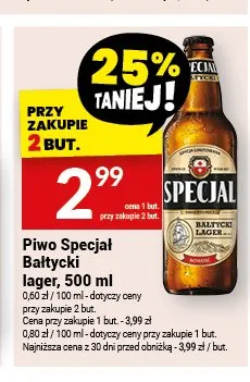 Piwo Specjał Bałtycki lager 500ml promocja w Twój Market