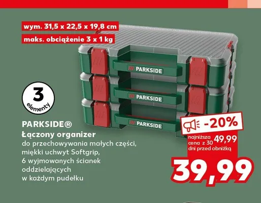 Łączony organizer Parkside promocja w Kaufland