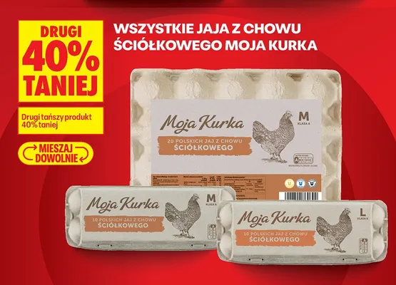Jaja z chowu ściółkowego  promocja w Biedronka