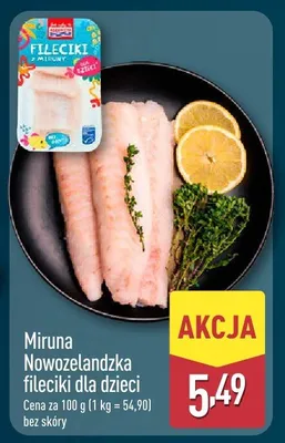 Miruna Nowozelandzka fileciki dla dzieci promocja w Aldi