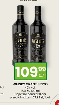 Whisky Grant's 12YO promocja w Twój Market
