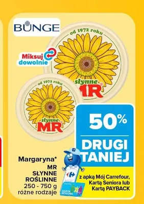 Margaryna MR Słynne Roślinne 250-750 g promocja w Carrefour