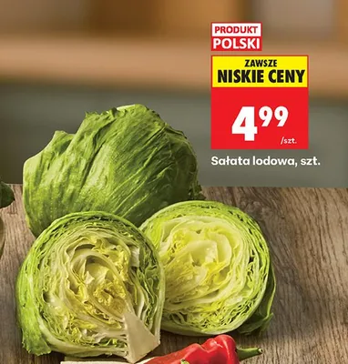 Sałata lodowa promocja w Biedronka