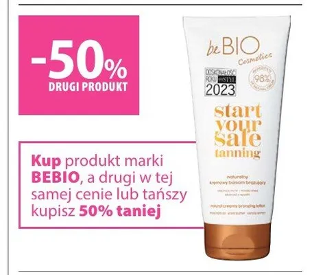 Balsam brązujący beBIO Cosmetics promocja w Hebe