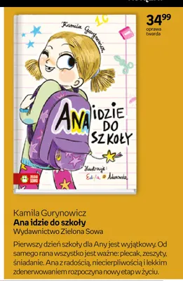 Książka Ana idzie do szkoły Kamila Gurynowicz promocja w Empik