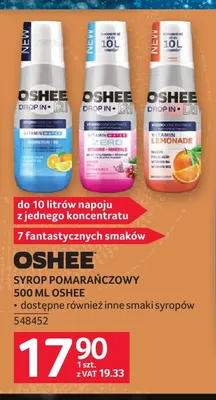 Syrop Oshee Vitamin Water Orange promocja w Selgros