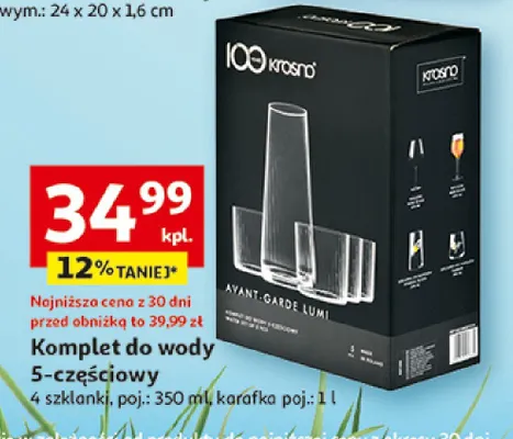 Komplet do wody 5-częściowy promocja w Auchan