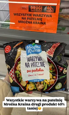 Wszystkie warzywa na patelnię Mroźna Kraina promocja w Biedronka