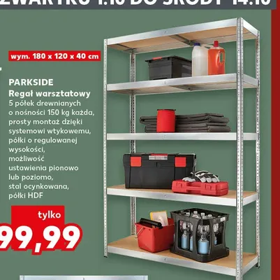 Regał warsztatowy Parkside promocja w Kaufland