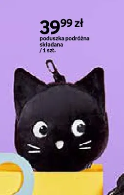 Poduszka podróżna składana Purrrfect School promocja w Empik