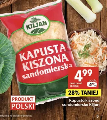 Kapusta kiszona sandomierska promocja w Delikatesy Centrum