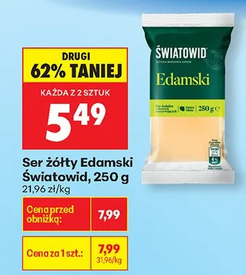 Ser żółty Światowid promocja w Biedronka