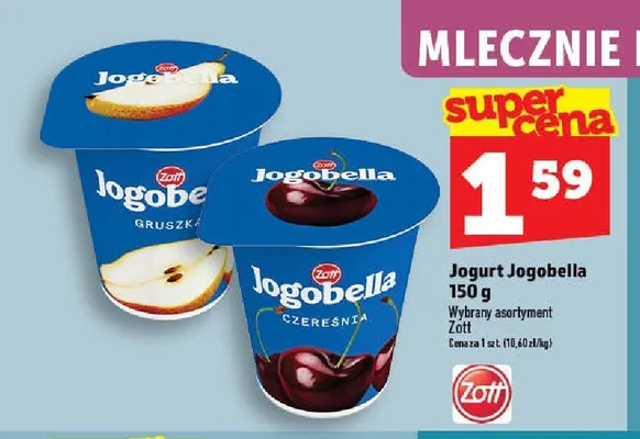 Jogurt Jogobella Gruszka promocja w TOPAZ