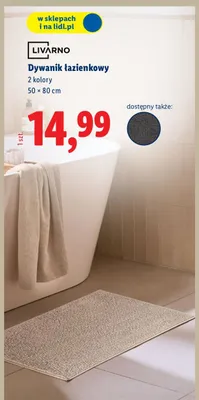 Dywanik łazienkowy 50 × 80 cm promocja w Lidl