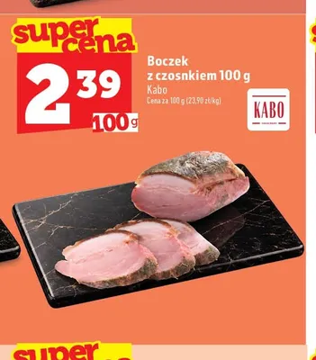 Boczek z czosnkiem Kabo promocja w TOPAZ