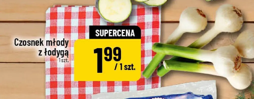 Czosnek młody z łodygą POLOmarket promocja w POLOmarket
