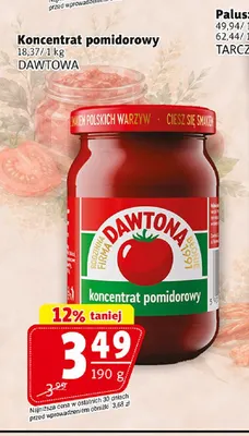 Koncentrat pomidorowy Dawtona promocja w Prim Market