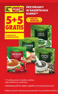 Przyprawa Papryka słodka mielona Kamis promocja w Biedronka