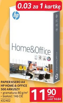 Papier ksero HP Home & Office 500 arkuszy promocja w Selgros
