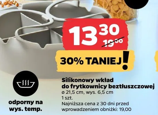 Silikonowy wkład do frytownicy beztłuszczowej promocja w Netto