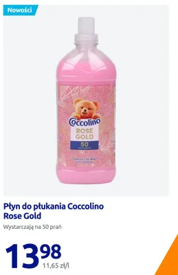Płyn do płukania Coccolino Rose Gold promocja w Action