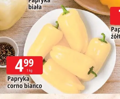 Papryka corno bianco promocja w Leclerc