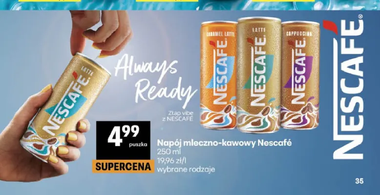 Napój mleczno-kawowy Nescafé latte promocja w Delikatesy Centrum