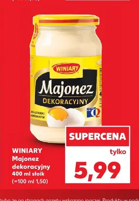 Majonez dekoracyjny Winiary promocja w Kaufland
