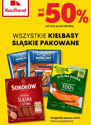 Kiełbasa Śląska z szynki Sokołów promocja w Kaufland