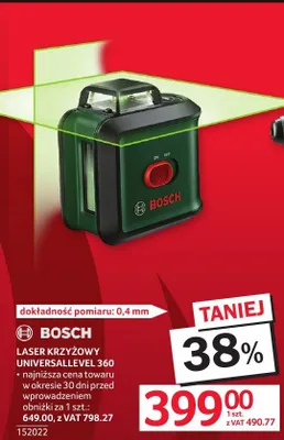 Laser krzyżowy BOSCH UniversalLevel 360 promocja w Selgros