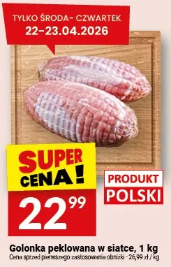 Golonka peklowana w siatce promocja w Twój Market