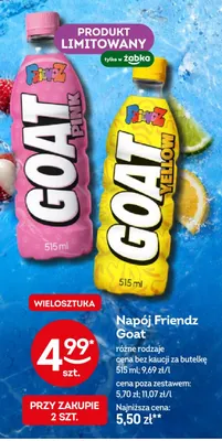 Napój Friendz Goat Yellow promocja w Żabka