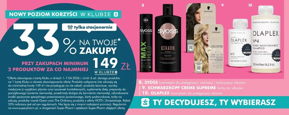 Farby do włosów Creme Supreme promocja w Super-Pharm