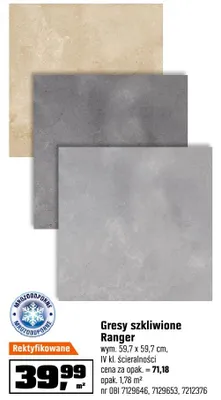 Gresy szkliwione Ranger OBI promocja w OBI