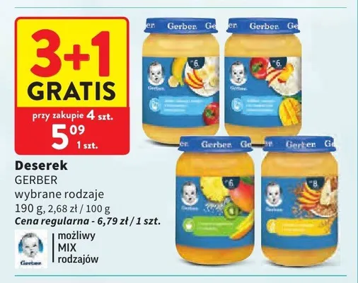 Deserek Gerber promocja w Intermarche