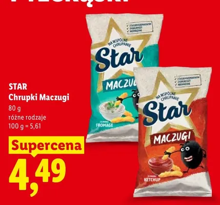 Chrupki Star Maczugi Fromage promocja w Lidl