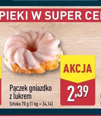 Pączek gniazdko z lukrem promocja w Aldi