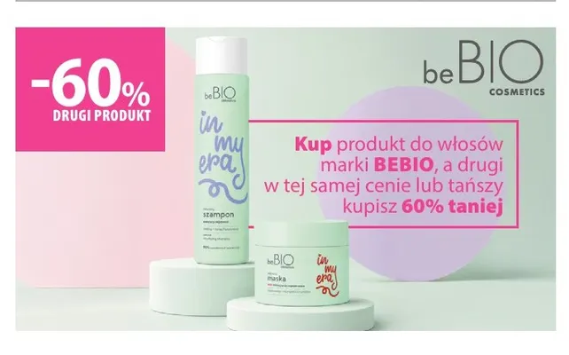 Produkty do włosów beBIO promocja w Hebe
