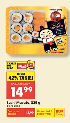 Sushi Masato promocja w Biedronka