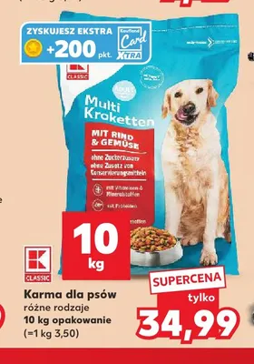 Karma dla psów K-Classic promocja w Kaufland