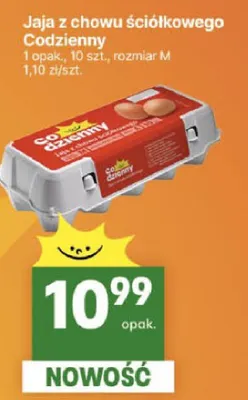Jaja z chowu ściółkowego promocja w Delikatesy Centrum