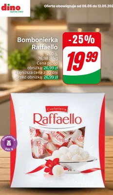 Bombonierka Raffaello promocja w Dino