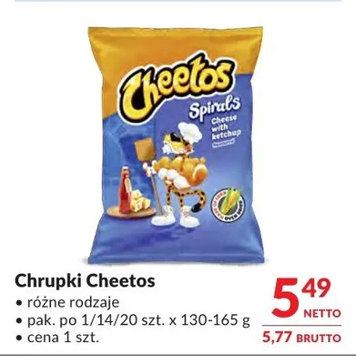 Chrupki Cheetos promocja w Makro