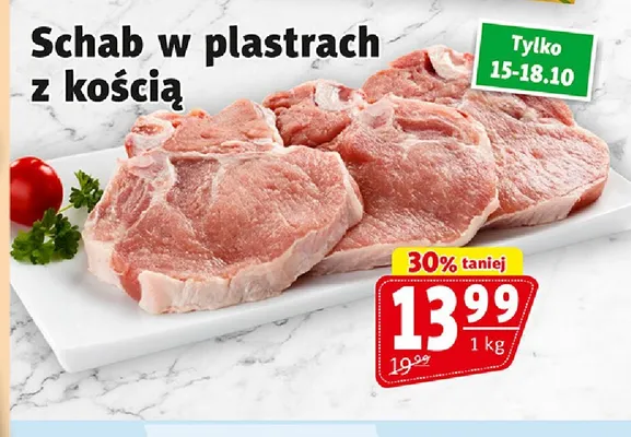 Schab w plastrach z kością promocja w Prim Market