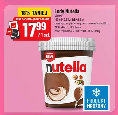 Lody Nutella promocja w POLOmarket
